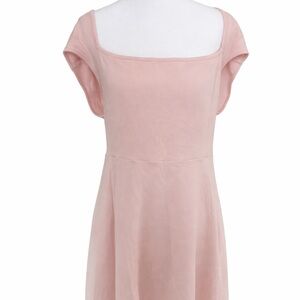 Divided Blush Pink Backless Dress